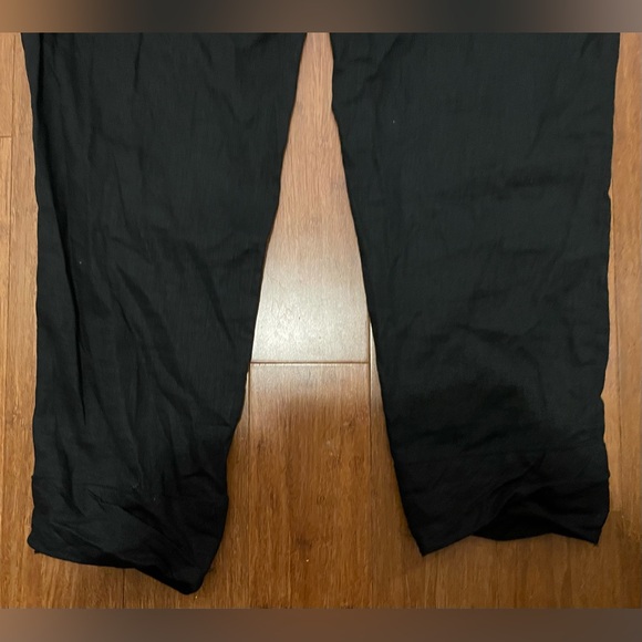 Free People Pants NWT Size 8 Linen Blend pleated scrunch Jogger Beach ResortAnkl - Picture 10 of 13